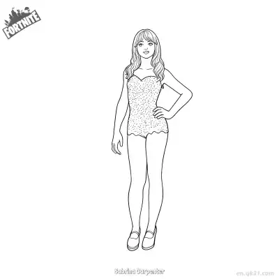 Free printable Sabrina Carpenter 02 Coloring Page - Free PDF Printable Fortnite Coloring Sheets coloring page